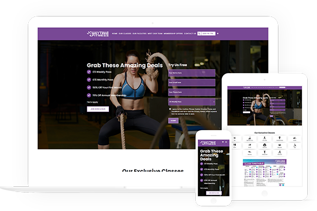 best fitness website design agency in london